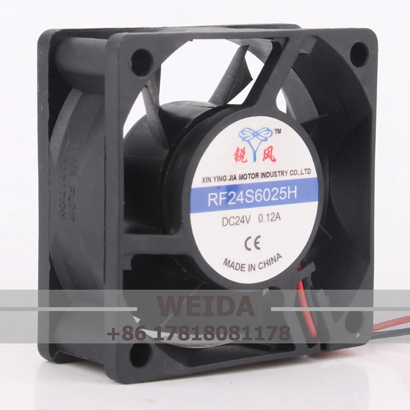 Kipas Casing untuk Rui Feng RF24S6025H DC24V 0,12A Kipas Pendingin Bisu Inverter