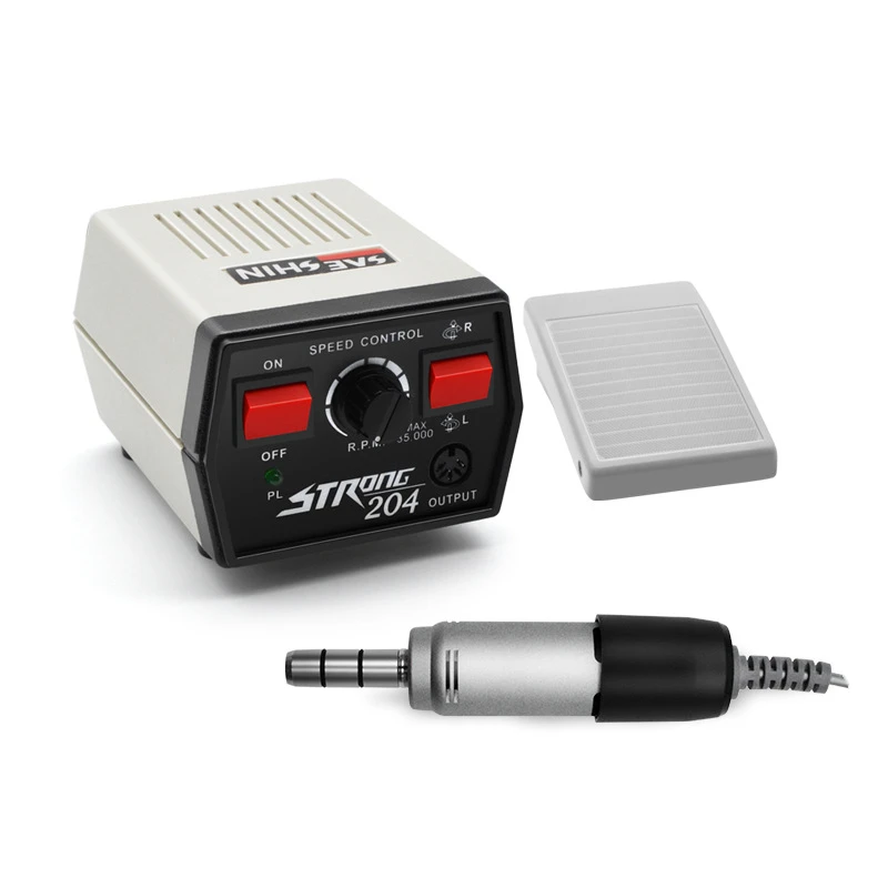 Portable Dental Plaster Grinder, 35000 RPM Micro Motor Polisher for Lab Trimming & Model Finishing.