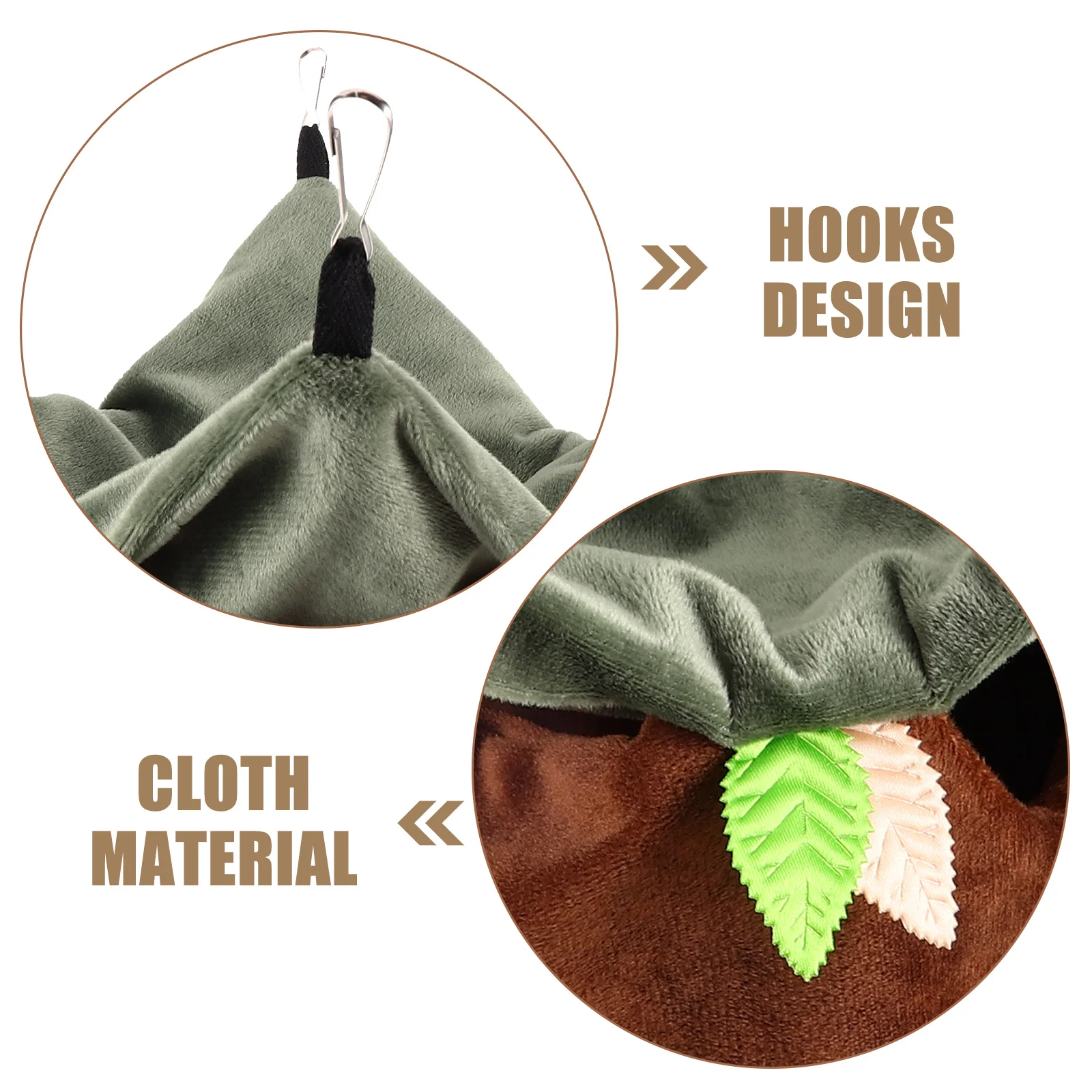 

Bird Hammock House Winter Warm Nest for Parakeets Cockatiels Ferrets Sturdy Cloth Hanging Bed with Easy Install Cage Supply