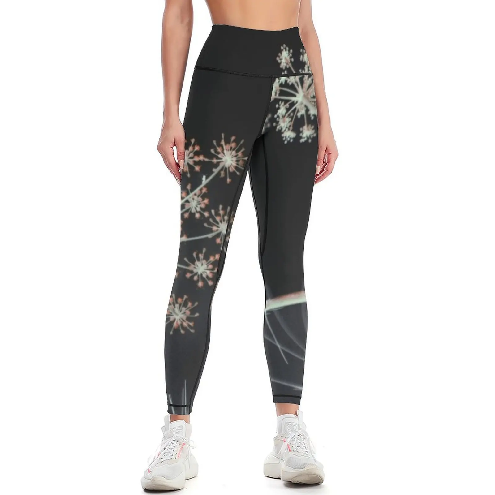 

Night Whispers. Dark Floral Leggings legging pants raises butt sporty woman gym sport pants for fitness Womens Leggings