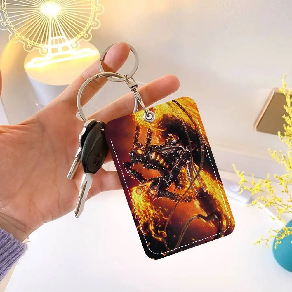 Ghost Rider 1pc INS Creative Cartoon Student Campus Card Holder For Meal Card, Bus Card, Work Card, Etc
