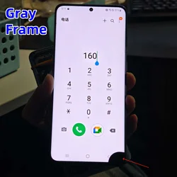 Pantalla de borde de reparación, práctica de vidrio separada AMOLED para Samsung S20 + G9860 G986F G986U S20 Plus, sombras de línea de puntos OK de tacto roto