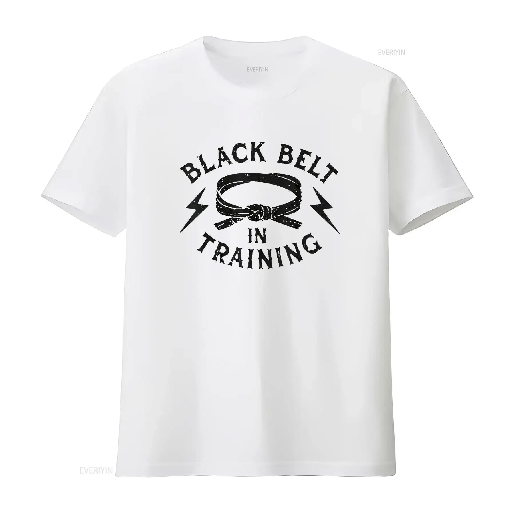 Black Belt In Training Karate Student Martial Arts s Men T Shirt White Medium vintage Washed Unisex homme fashion Stylish