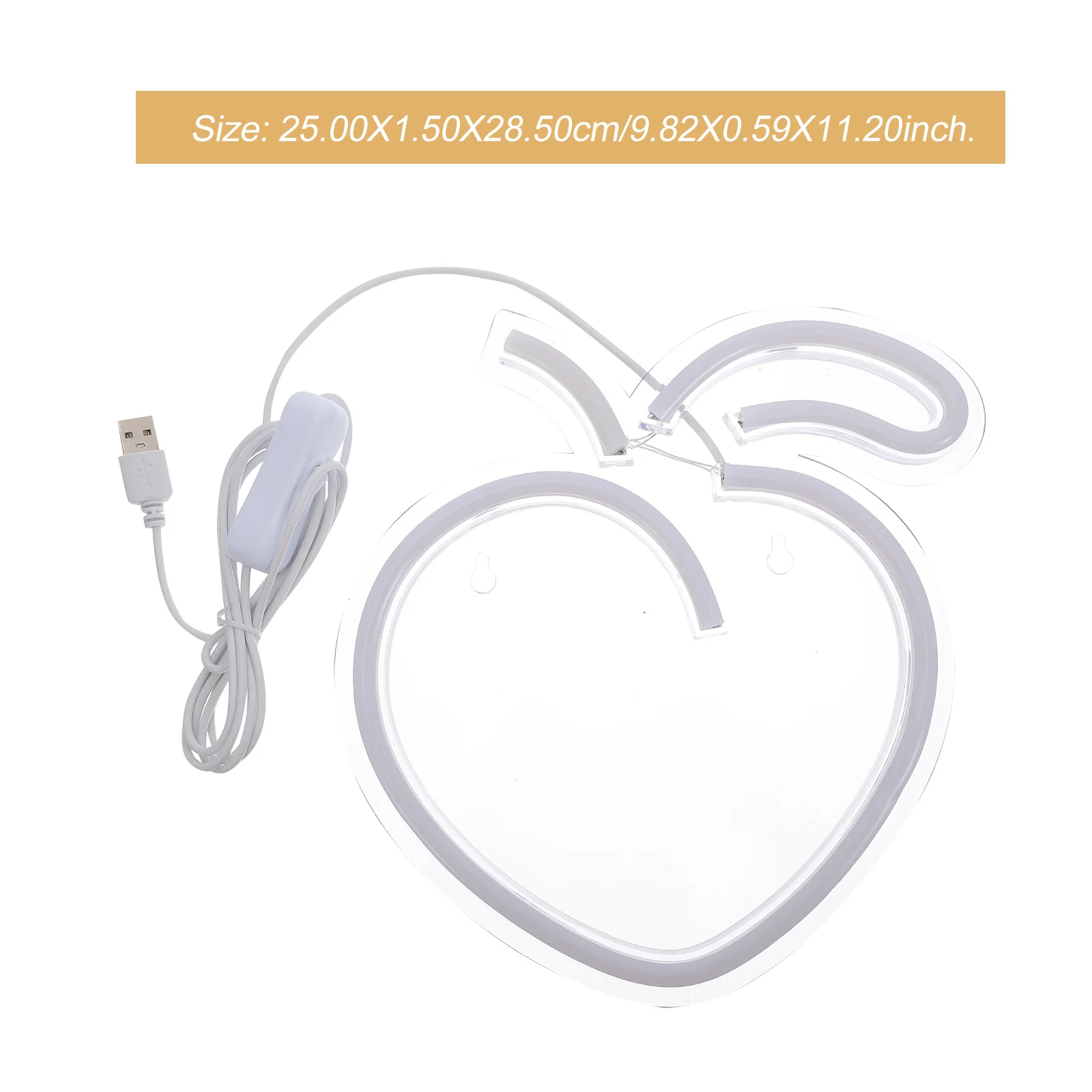 Créatif forme de pêche LED enseigne au néon USB alimenté veilleuse lampe à LED décorative intérieur néon décor lampe de nuit