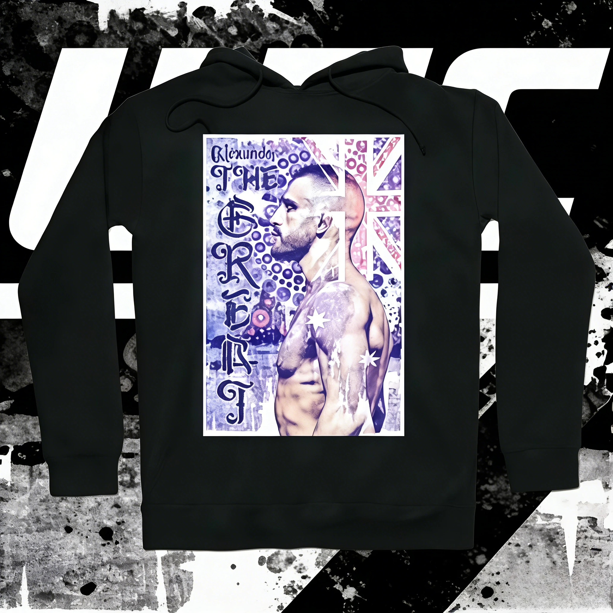 

Футболка с капюшоном UFC Alexander Volkannovsky, коллекция Осень/Зима 2026, из чистого хлопка, дышащая, повседневная, унисекс