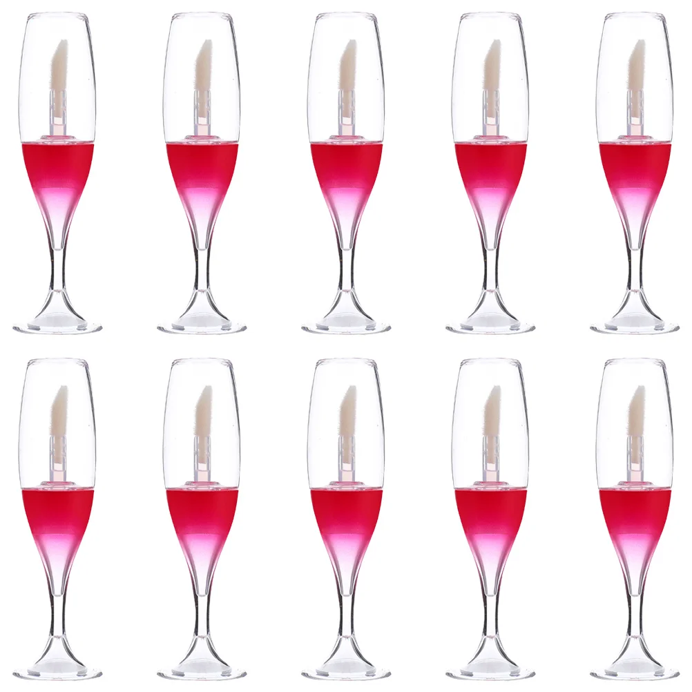 10 pezzi piccoli tubi per lucidalabbra vuoti ricaricabili rossetto bottiglie fai da te contenitori per trucco portatili supporto per lucidalabbra da viaggio