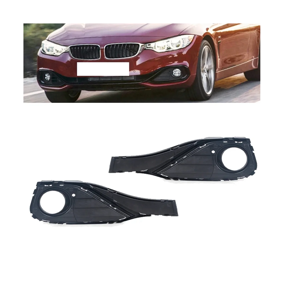 51117294833 51117294834 Fog Light Trim Grille Fog Light Frame Car for BMW 4' F32 F33