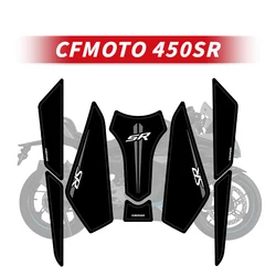 For CFMOTO 450SR Motorcycle Rubber Fuel Tank Decoration And Protection Stickers Pad Bike Colorful Decals Can Choose Style