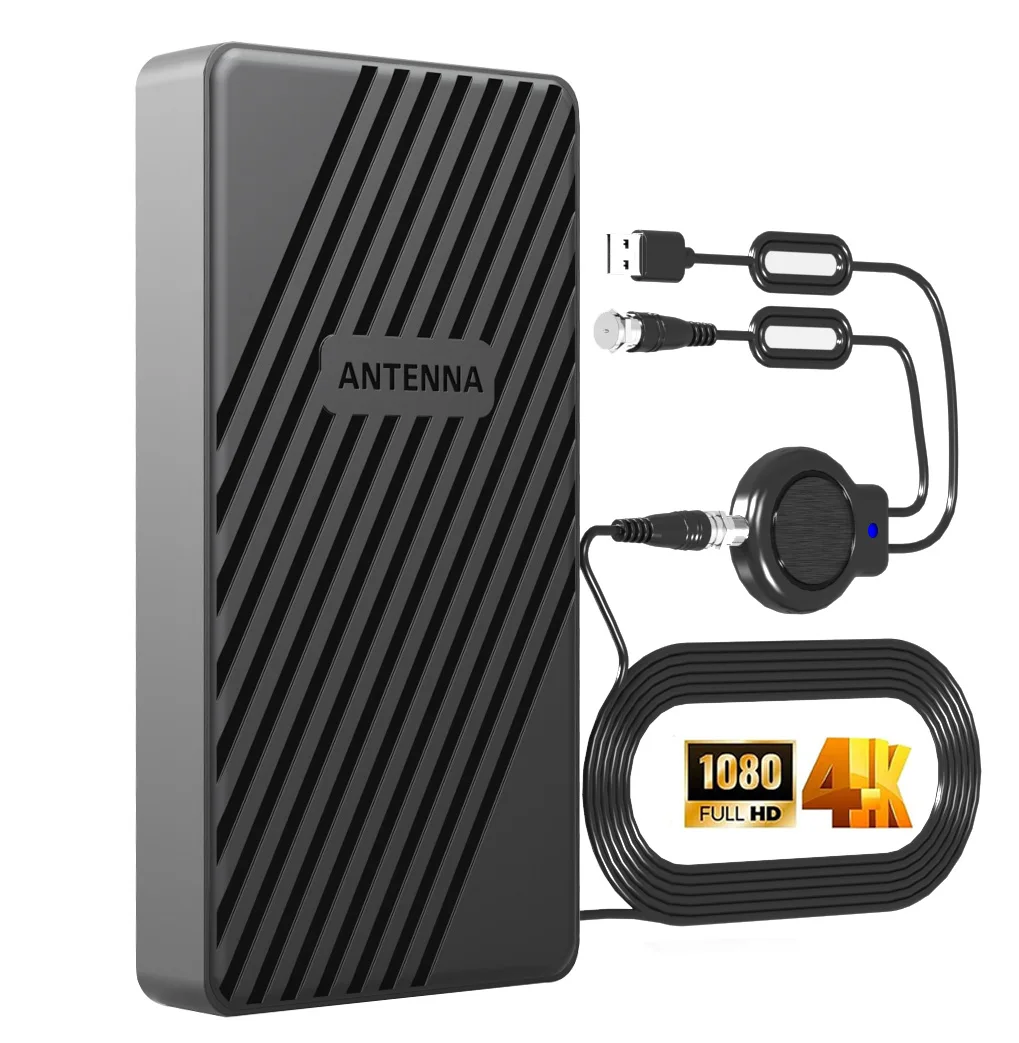 6000 Miles TV Antenna 1080P Outdoor HDTV 8K HD 1080P Digital Antenna 360° Signal Amplified Booster 35DBI and 32.8ft Cable IP78