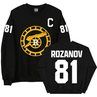 Llya Rozanov 81 Sudadera con cuello redondo y avivalario calentado Shane Hollander 24 Hunter 21 Jersey Montreal Metros Boston Raiders Ropa