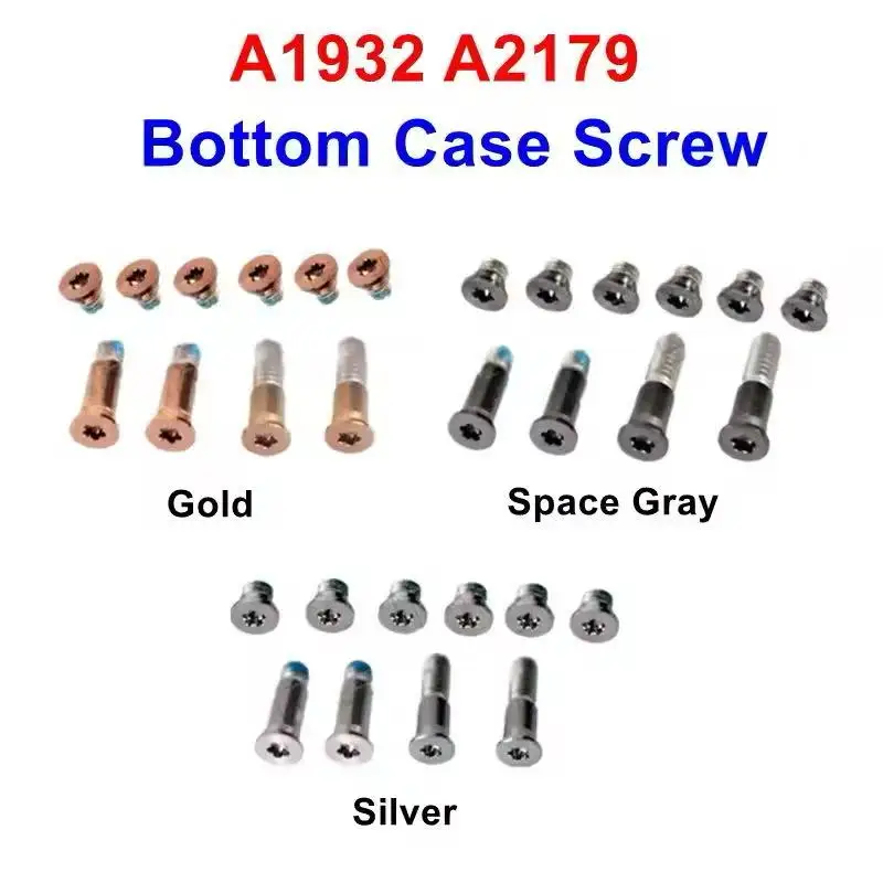 

New Bottom Case Cover Screws For Apple MacBook Air A1932 A2179 D Case Gold Sliver Gray Replacement