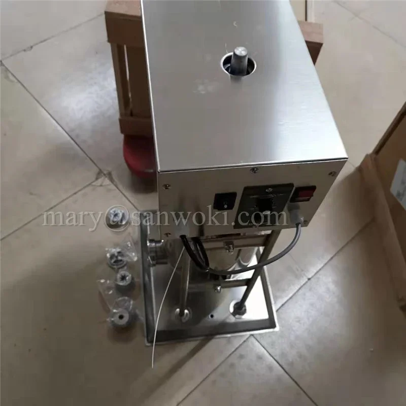 10L 12L 15L 20L 25L 30L Electric Churros Machine with 4 Moulds Sausage Stuffer Filler Churros Spanish Fritters Maker Machine