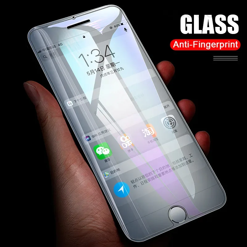 1 Pcs Tempered Glass On For iPhone 15 14 13 12 Mini 11 Pro XS Max XR X 8 7 Plus SE 2022 2020 Screen Protector Glass L01