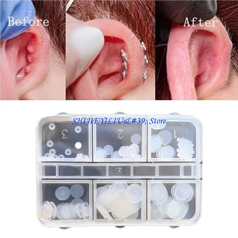 

E21F Удобная маленькая летающая тарелка, диск для глаз, удобная для путешествий, силиконовая невидимая прокладка, прокладка для