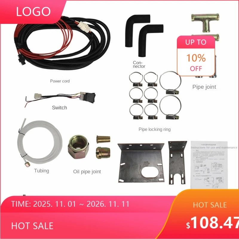 1746 10KW Liquid Diesel Parking Heater 12V 24V Auto Engine Preheater Water Oil Heating Boiler System For Truck Lorry Cam NEW