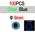 9mm 100pcs Blue