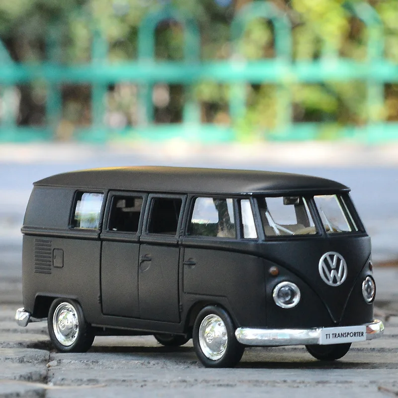 1:36 Volkswagen T1 Bus Miniature  Car VW Toys Alloy Diecasts Diecasts Scale Metal Collection Car Model Vehicles Kids Toy Car X23