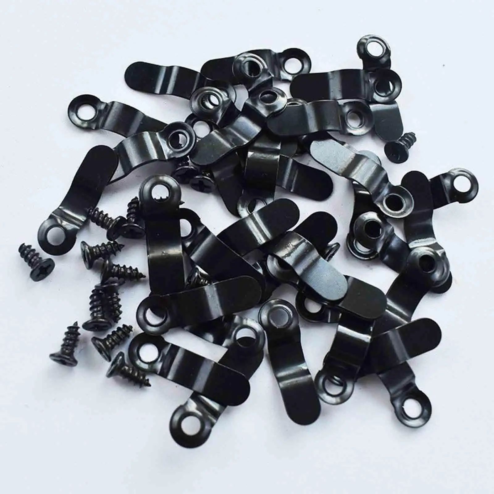 Bow Shaped Picture Turn Button Fasteners Metal Hardware with 100 Screws for Hanging Photo Frames and Posters