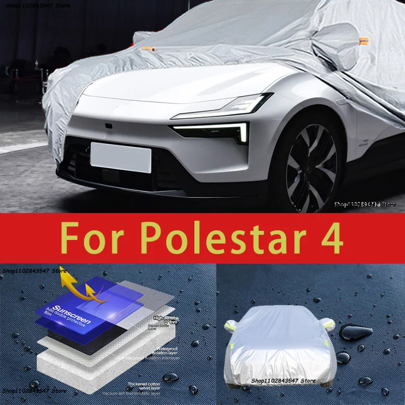 

For Polestar 4 Car protective cover, sun protection, cooling protection, car clothing, car paint protection auto