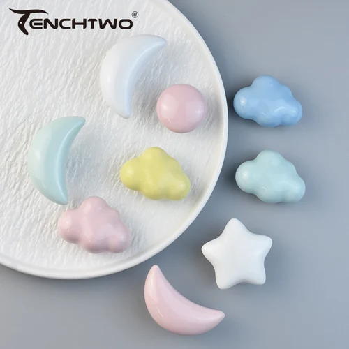 세라믹 가구 손잡이 찬장 주방 캐비닛 드레서 문짝 손잡이, 어린이 옷장 서랍 캐비닛 당기기