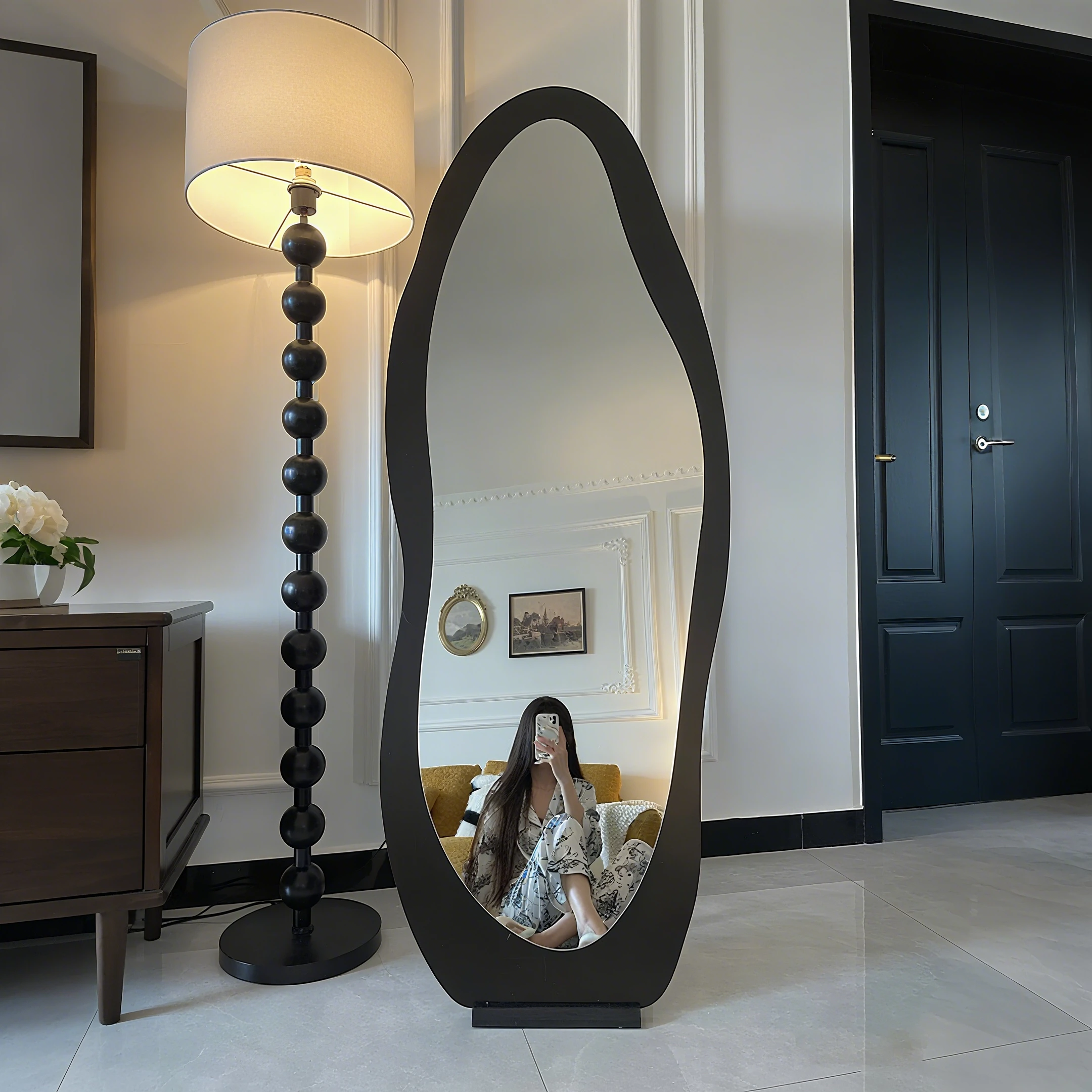 

YFY full-body mirror floor-to-ceiling mirror household high-end Internet full-length mirror wall-mounted girls bedroom fitting