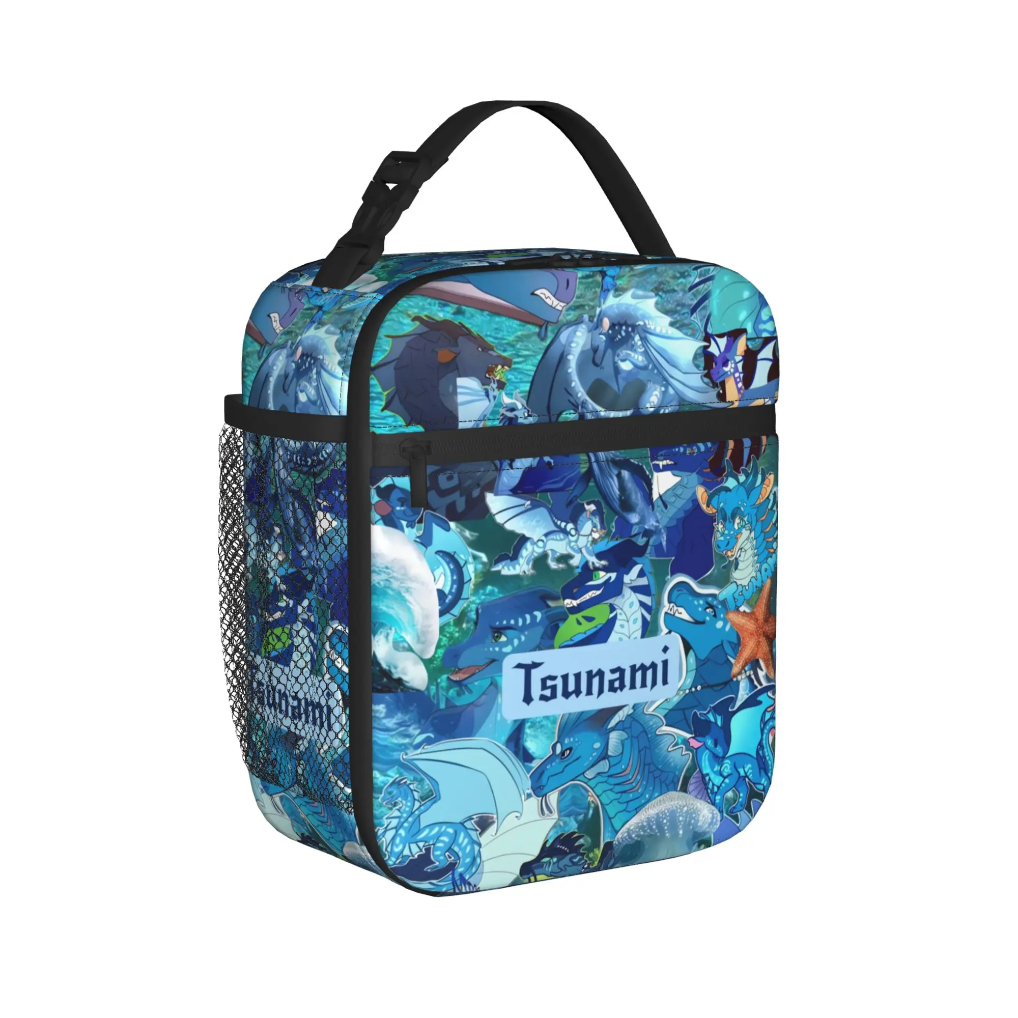 Wings of Fire Lunch Bag For Women  Print Lunch Box Fashion Outdoor Picnic Cooler Bag Portable Zipper Oxford Thermal Lunch Bags