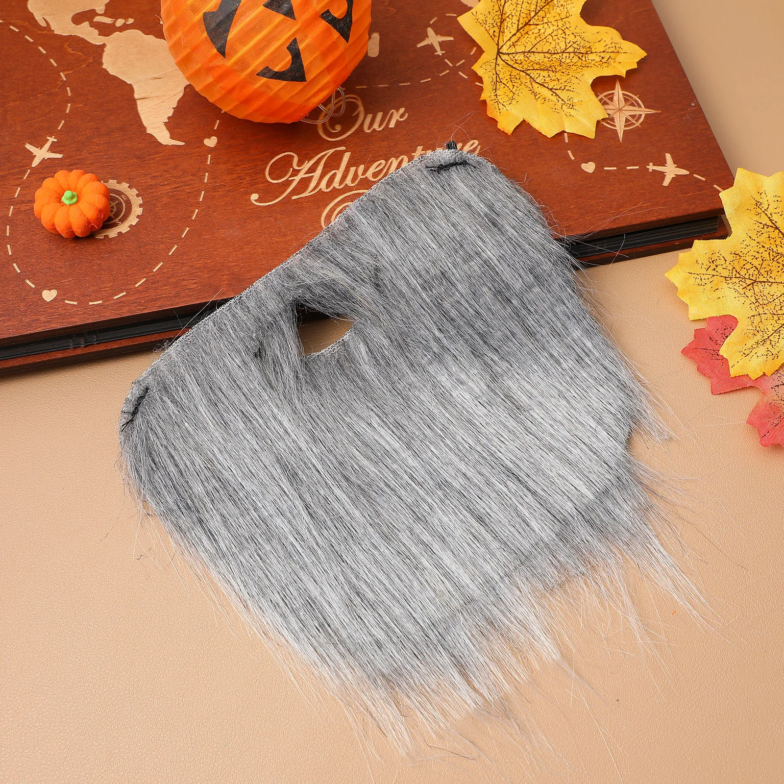 เคราซานต้า เคราปลอม เคราโพลีเอสเตอร์เหมือนจริง สำหรับงานคริสต์มาส ฮาโลวีน ปาร์ตี้ อุปกรณ์ประกอบฉากบนเวที อุปกรณ์เสริมซานตาคลอส สำหรับผู้ชาย