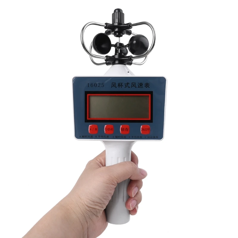 dwan Misuratore velocità del LCD Anemometro stile tazza a risparmio energetico Nuovo tipo digitale