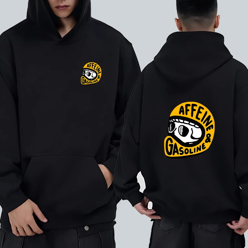 

2025 preliminary motorcycle rider skull Graphic printed Hoodie Men women harajuku fashion streetwear Fleece punk pullover Unisex