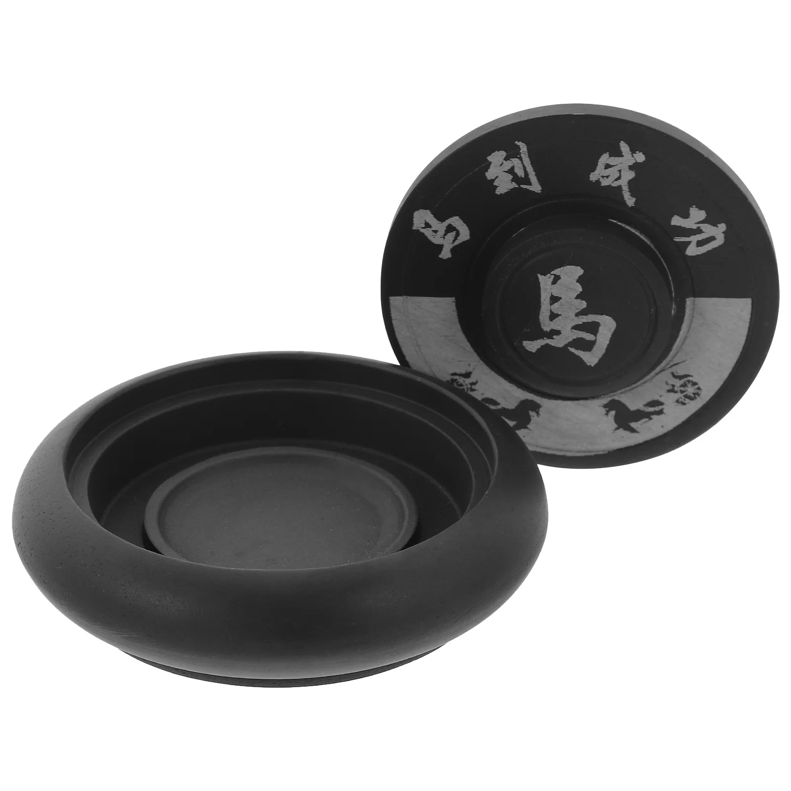 

4 Inch Portable Creative Inkstone Grinding Supplies Chinese Traditional Calligraphy Accessory Painting