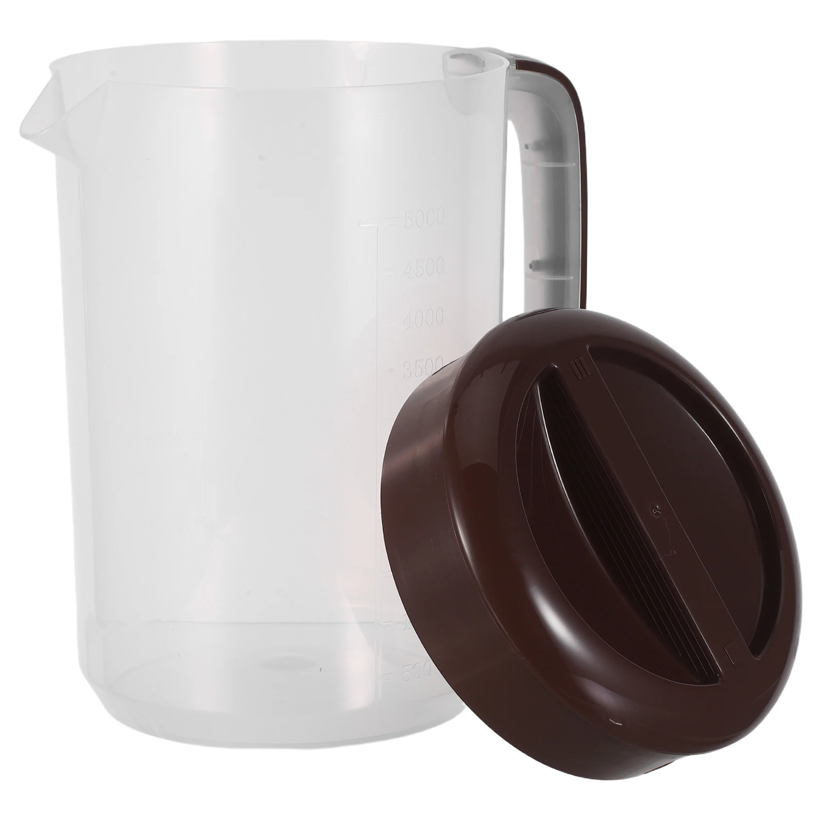 

Large Capacity Cold Water Pitcher Jug Thick PP Plastic Lid Scale Marked Juice Container Fridge Server Drinks Large Water Jug