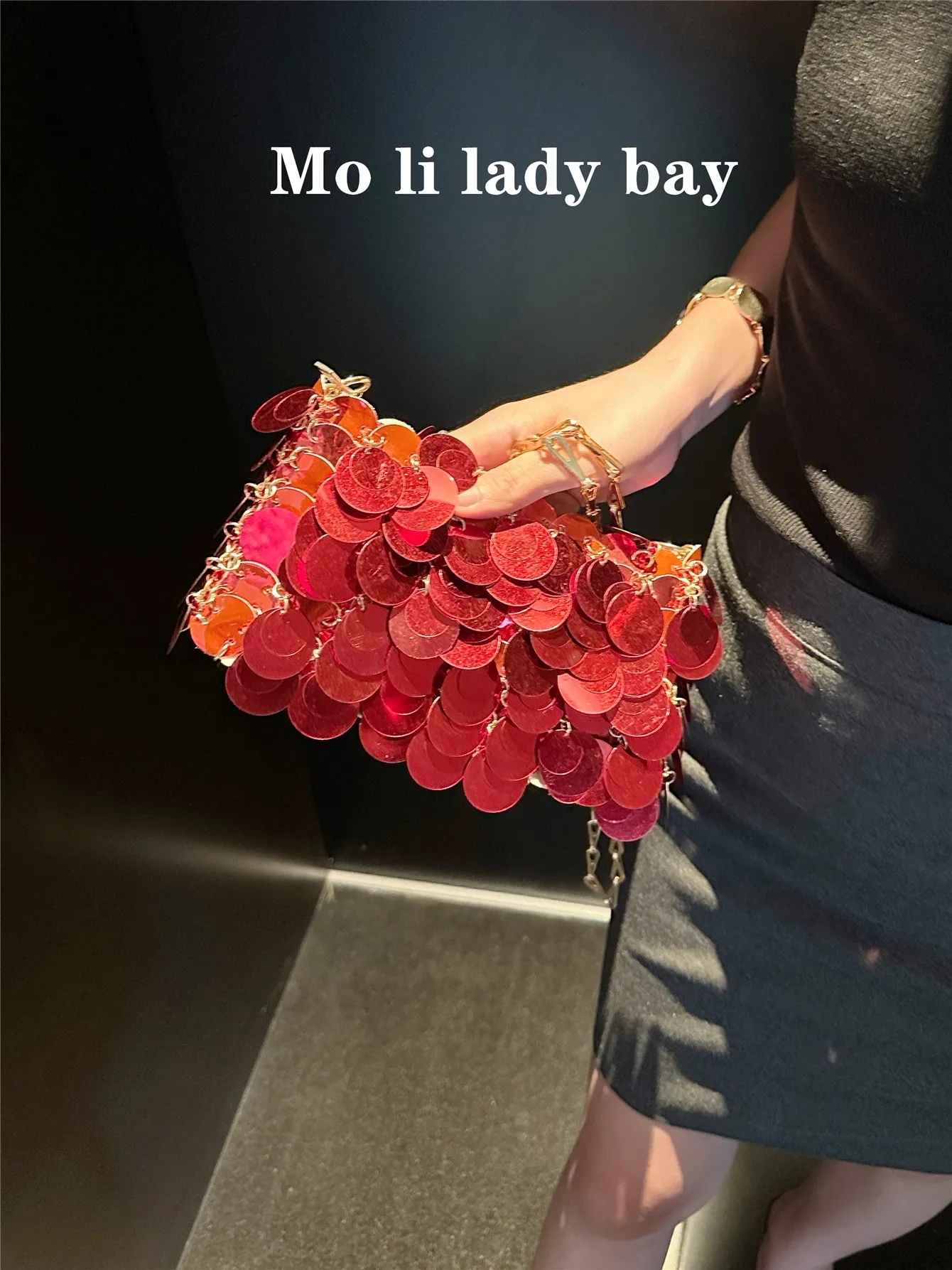 بريق لامعة الترتر حقيبة مربعة موضة المرأة حقيبة يد فاخرة مخلب محفظة حفل زفاف مأدبة حقيبة الكتف حقيبة كروسبودي #2