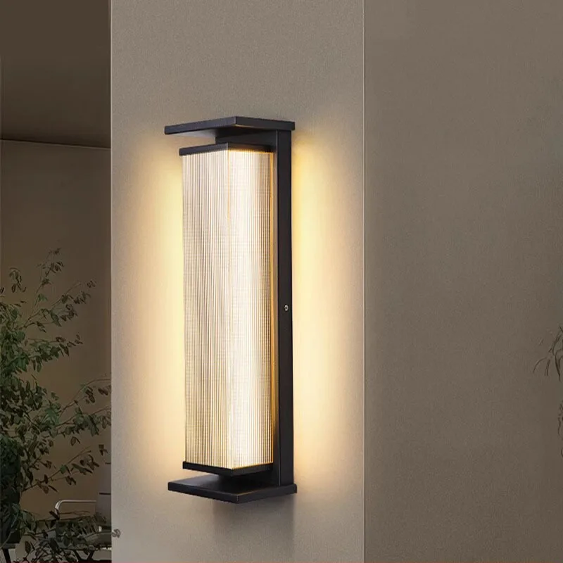 Simple modern outdoor waterproof wall lamp Outdoor garden gate Pillar villa courtyard exterior wall