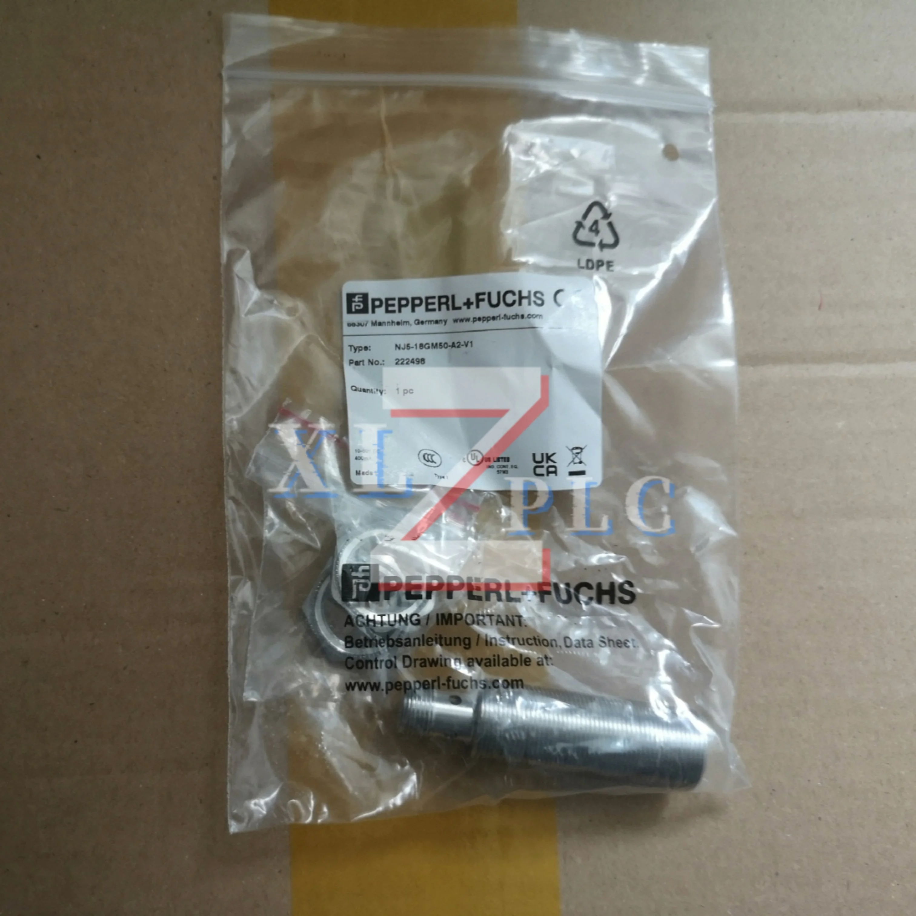 유도형 근접 센서 새로운 원본 NJ5-18GM50-A2-V1 NJ5-18GM-N-V1