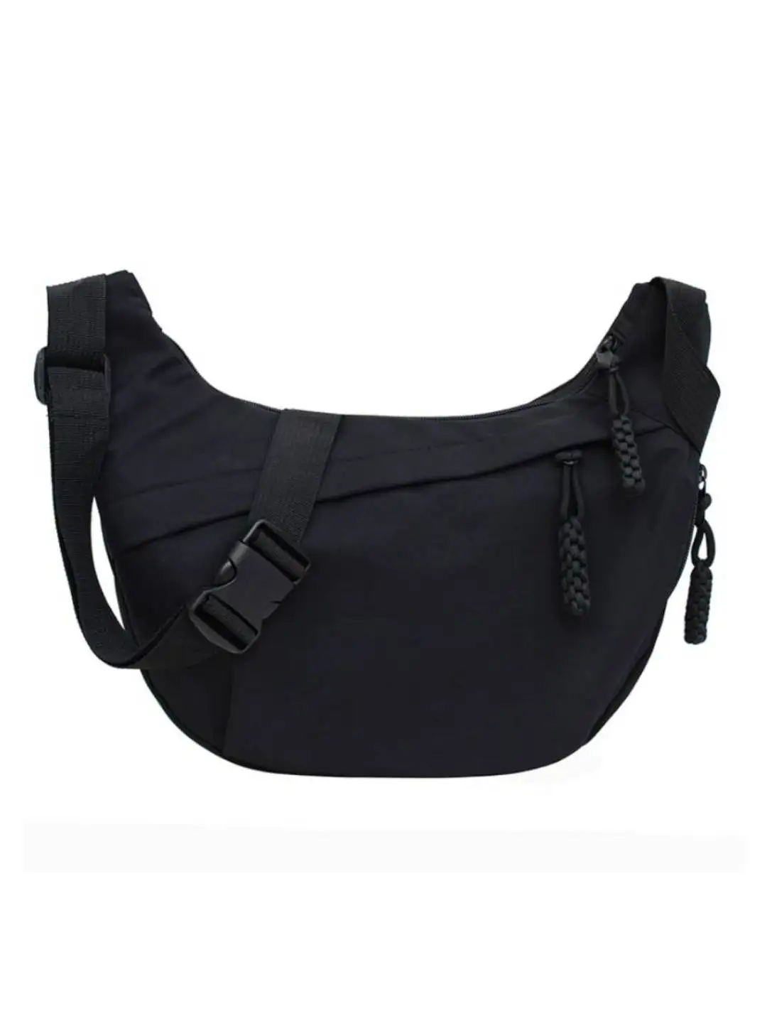 

Spacious casual crossbody bag, durable nylon shoulder bag, lightweight single-strap bag, anti-theft multi-compartment design