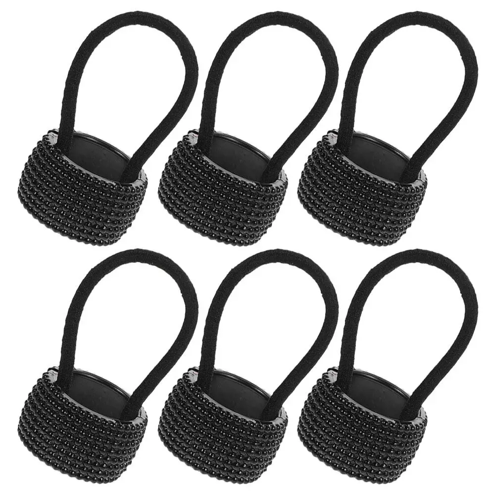 

6Pcs Ponytail Holders Cuff Plastic Hair Ties Rope Fashion Hair Accessories for Women Versatile Styling Ponytail Holders