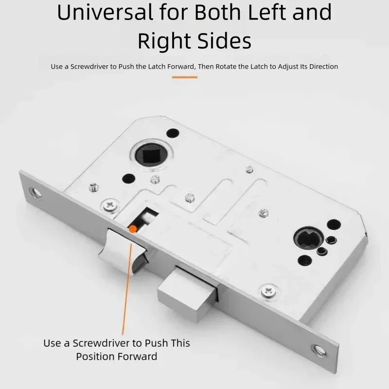 Stainless Steel Fire Lock Escape Door Corridor Door Universal Door Lock Complete Set Of Convenient Installation Universal Lock