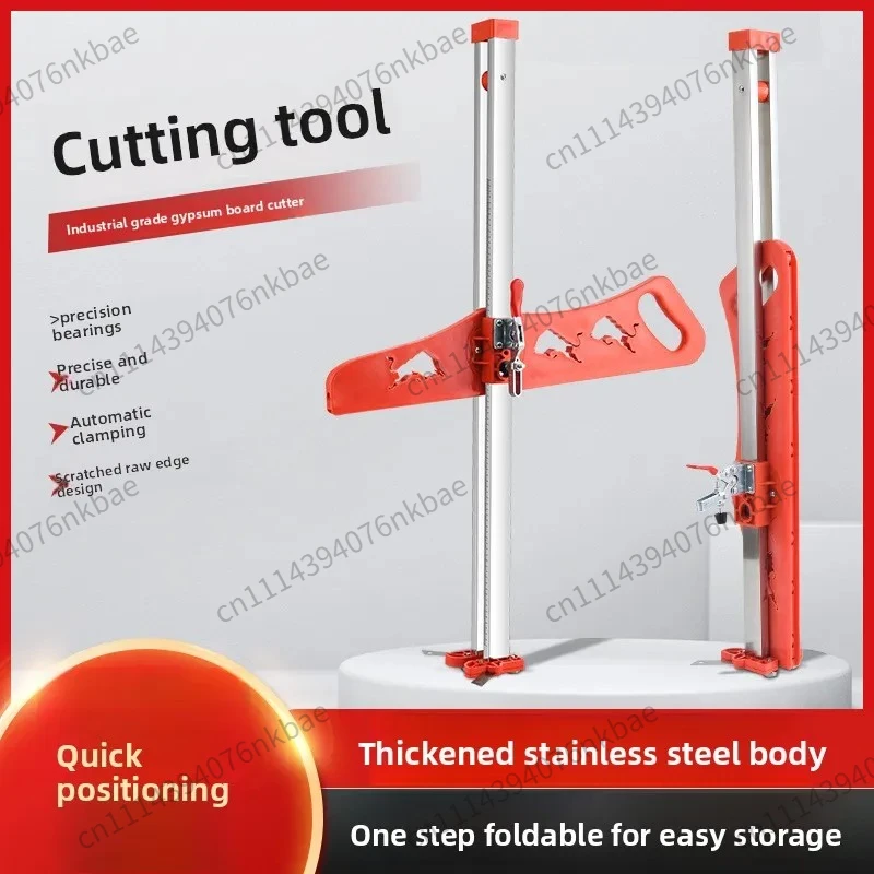 Manual Portable Drywall Cutting Tool, Stainless Steel Hand Push Gypsum Board Cutter Woodworking Board Cutting Equipment