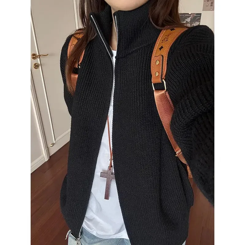 

Вязаный кардиган Cleanfit, свитшот, мужской осенний новый Sle 2029, высококачественный трикотаж с воротником-стойкой Haome, джерт