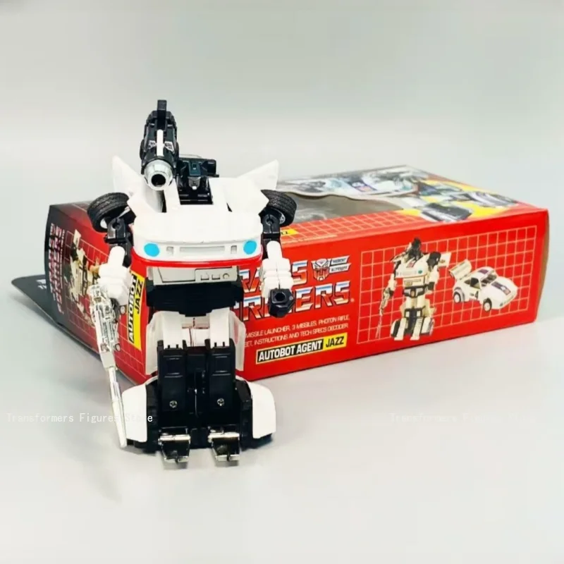 오리지널 브랜드 신제품 트랜스포머 로봇 장난감 G1-재즈 코 무비 애니메이션 액션 피규어 인기 자동차 인형 축제 선물