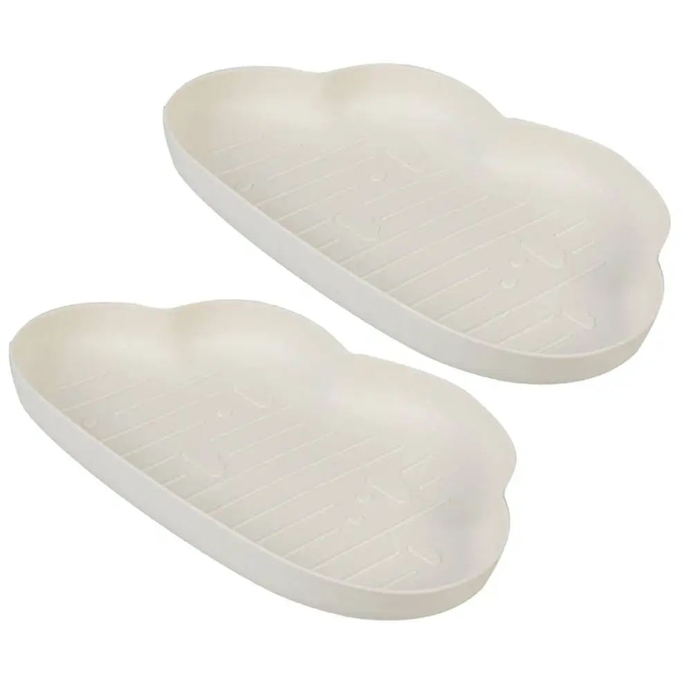 

2 PCS Shape Shapes Kids Bowl Platters Candy Dish Fruit Plate Household Snacks The Clouds