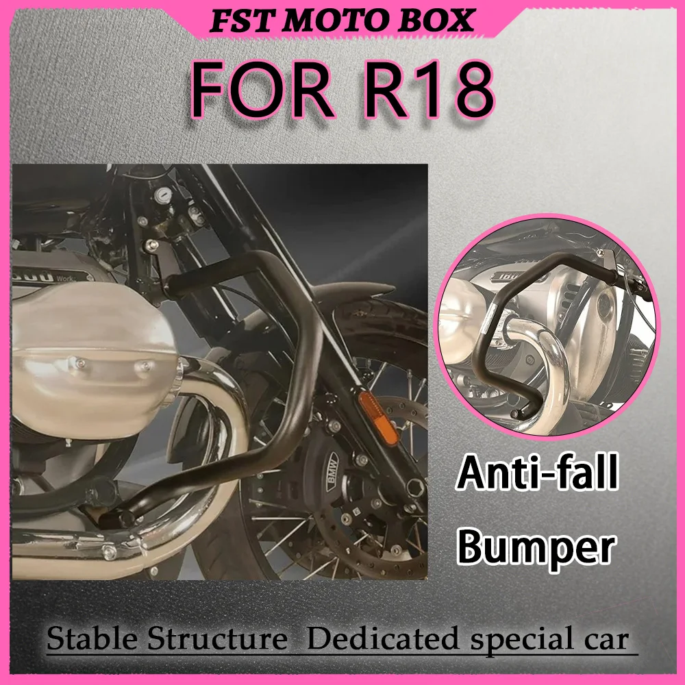 FOR Custom R18 Racing Crash Bar Lightweight Reinforced Guard Bolt-On Engine Protector for Enhanced Safety And Durability