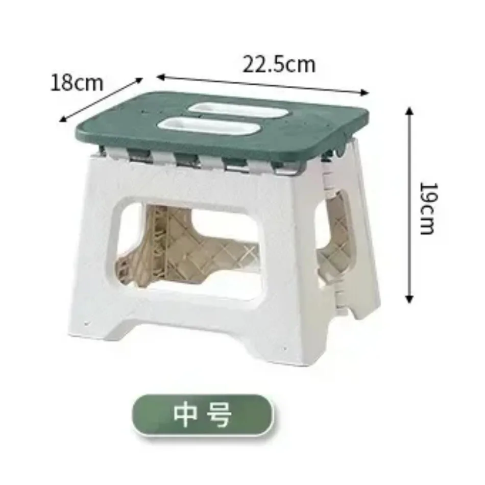 2024 Hot Netflix Thickened Folding Stool Mini Portable Outdoor Picnic Camping Chair Portable Bench Train Mat Stool Gifts