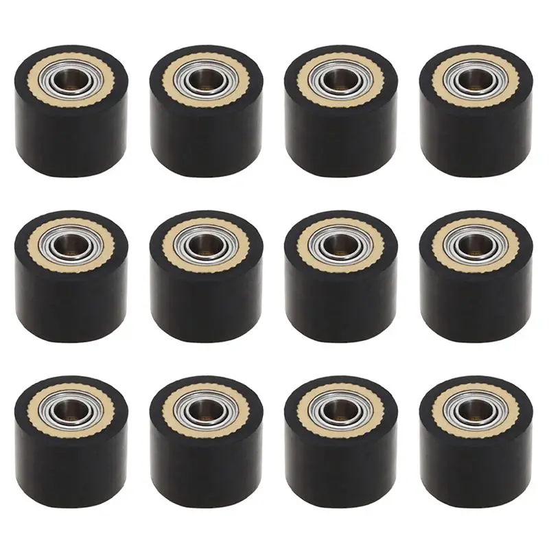 

ABRW-12Pcs Pinch Roller 4X10x14mm Plotter Cutter Roller Paper Feed Roller For Mimaki CG Series Cutting Plotter CG-61 CG130FX