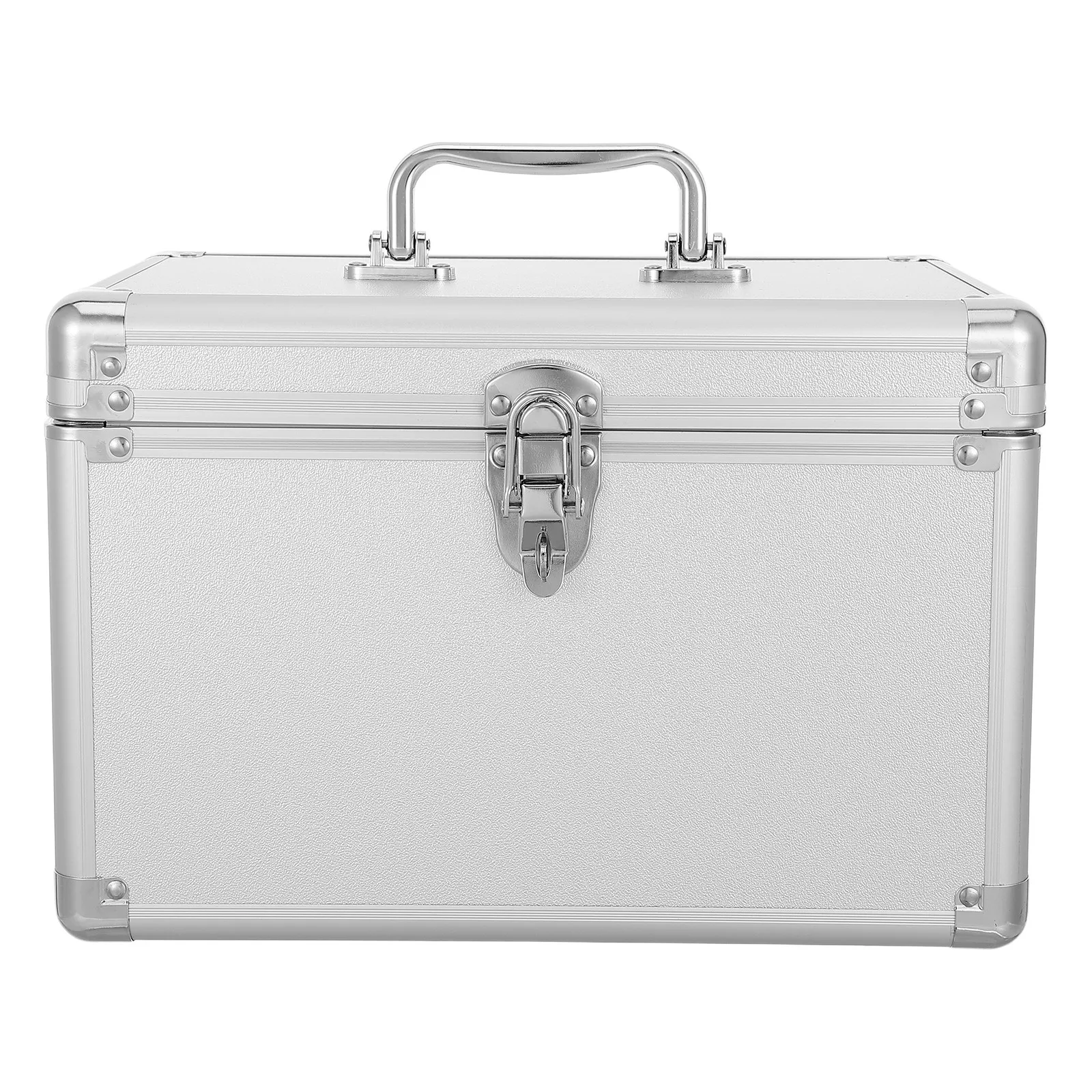 Metal Tool Box Aluminum Alloy 11.8x7.9x7.9in Heavy Duty Portable Instrument Organizer Tool Storage Organizer Multifunctional