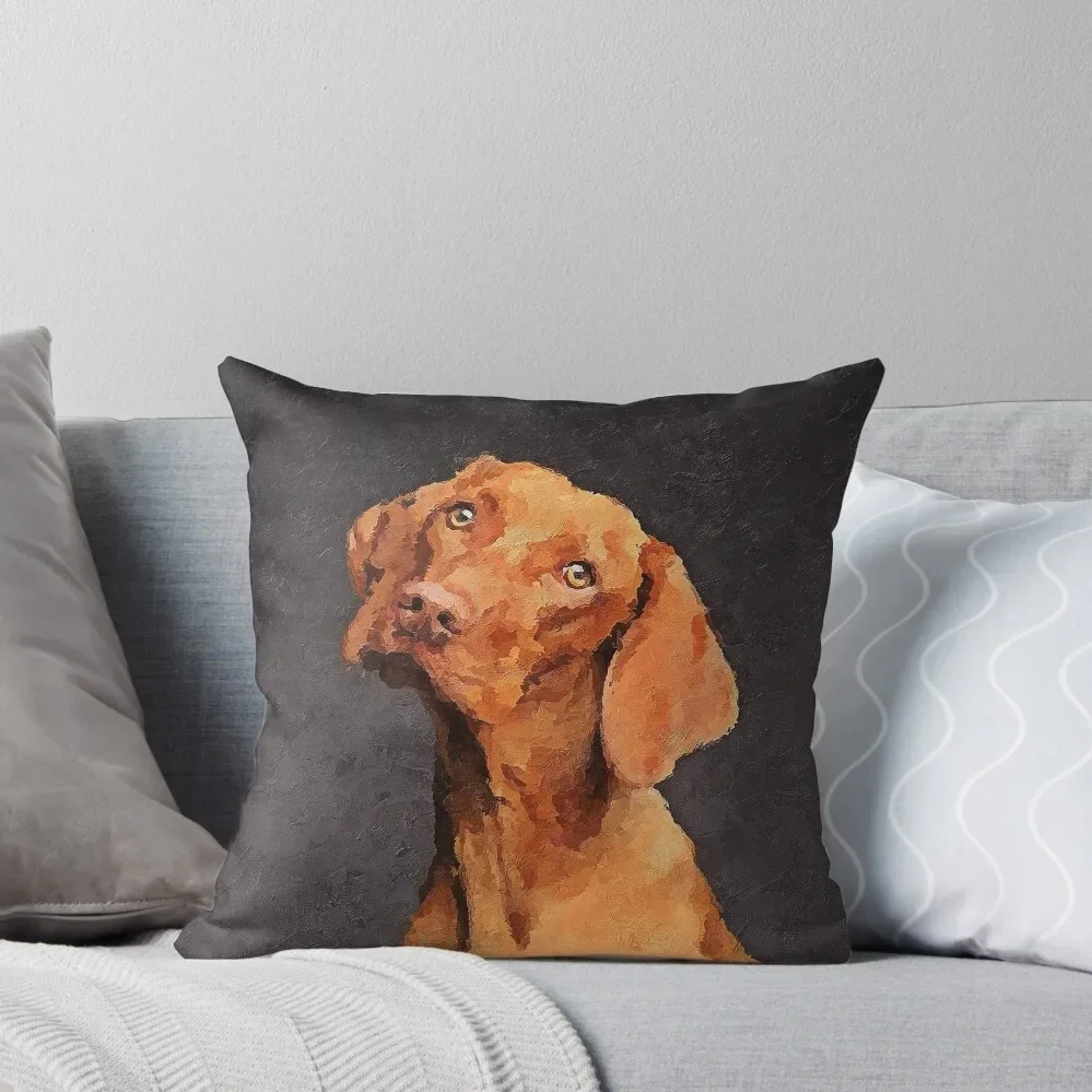 

Vizsla, Hungarian Vizsla, Vizsla art Throw Pillow Sofa Cover Room decorating items Plaid Sofa Pillow