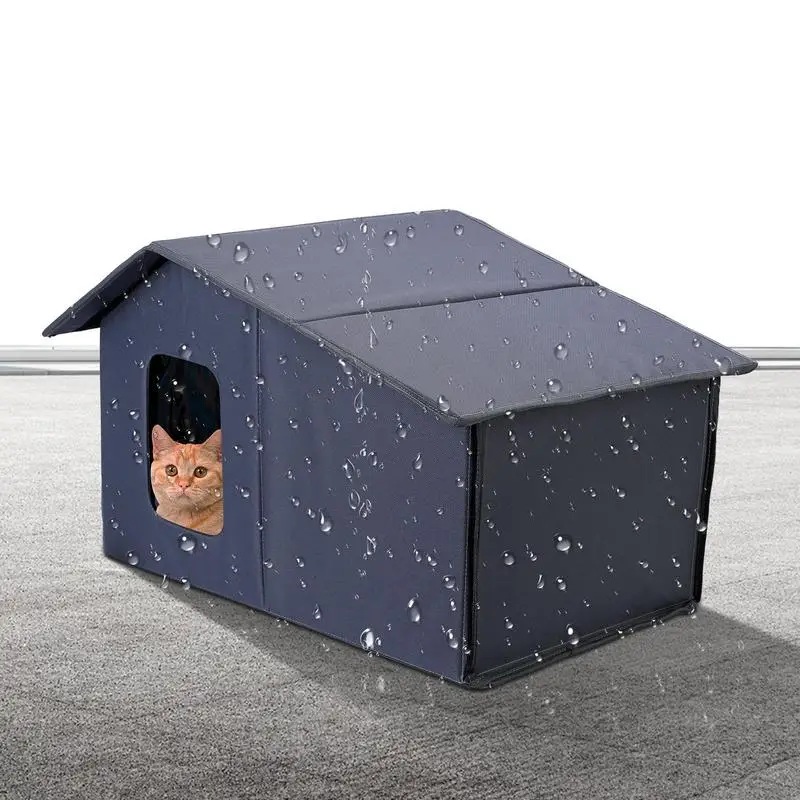 

Waterproof Pet Shelter Foldable Warm Cat House For Outdoor Cats Cat Bed Cats Dogs Shelter Weatherproof Cat Cave Keep Warm