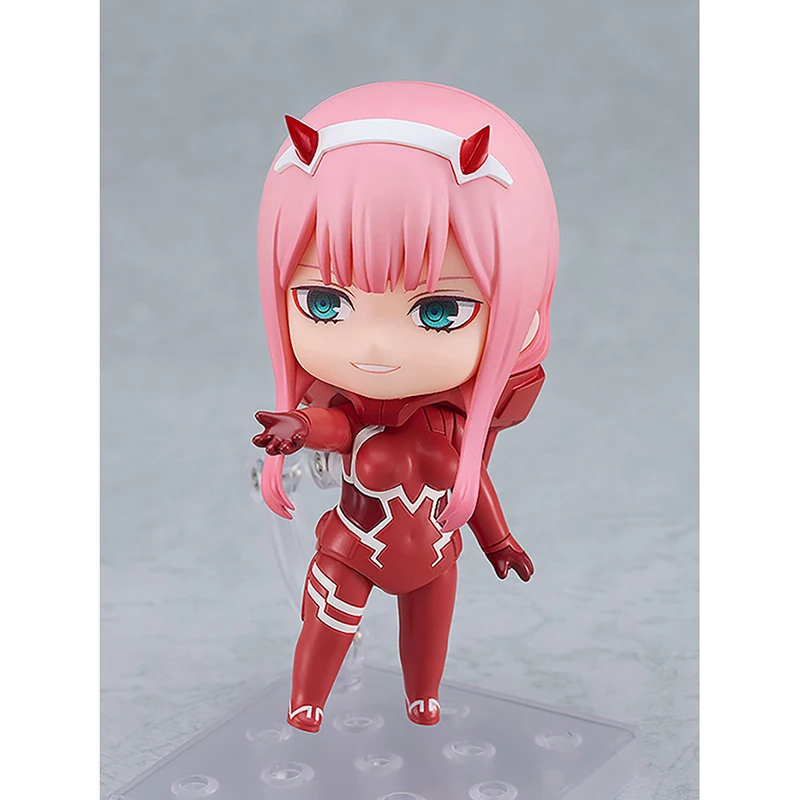 Em estoque GSC Nendoroid No.2408 Zero Two: Terno piloto Ver. (DARLING in the FRANXX) Brinquedos modelo de coleção de bonecos de ação agradáveis de 100 mm