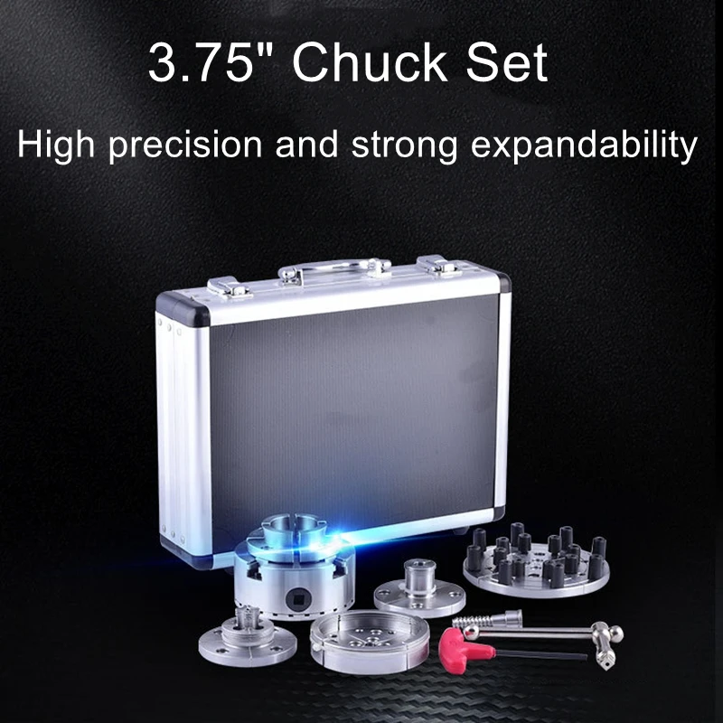 

4-jaw self-centering chuck woodworking lathe accessory 3.75-inch bevel gear set chuck woodworking chuck