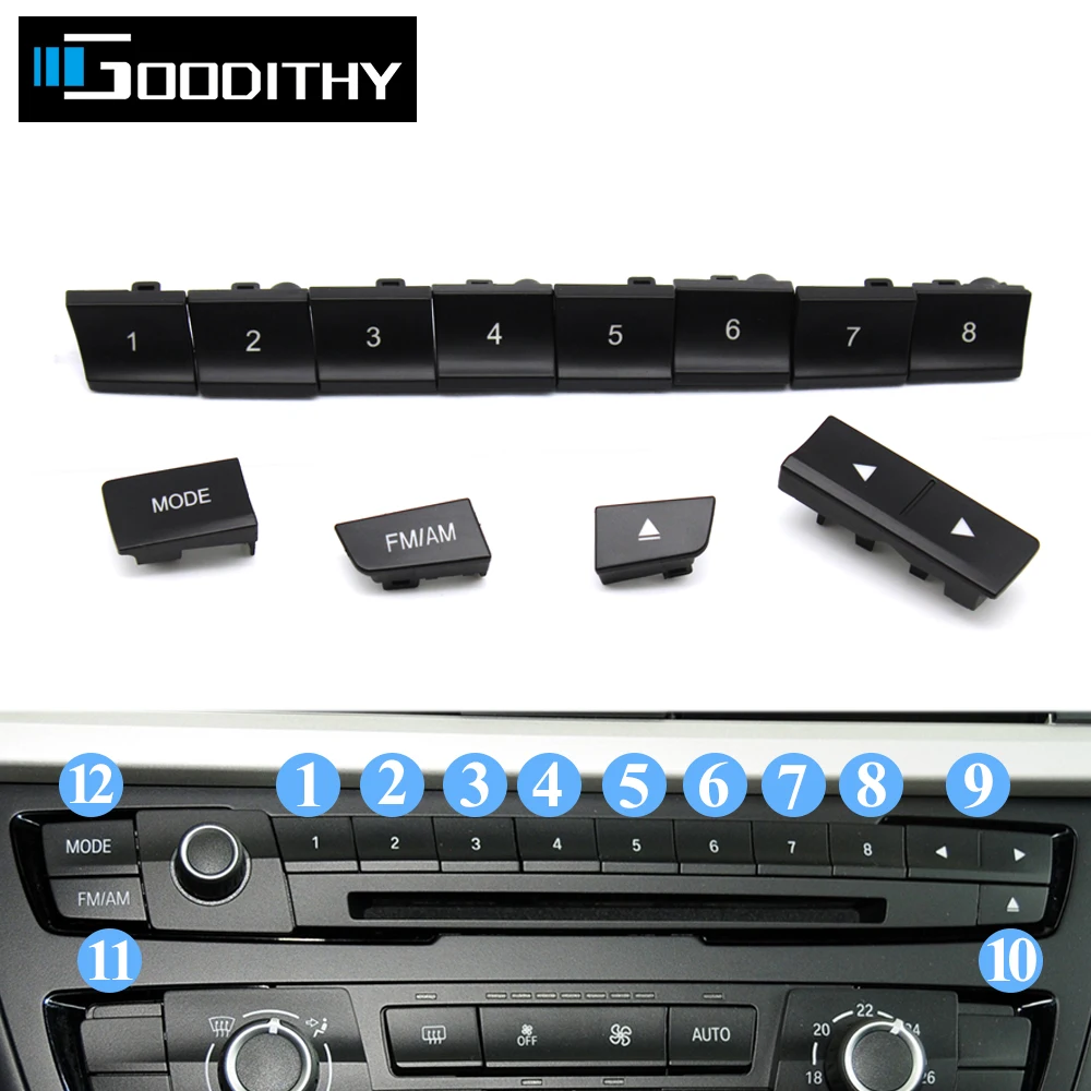 

Car Dashboard Console Radio CD Player Switch Button Cover For BMW 3 Series M3 M4 F20 F21 F22 F23 F30 F32 F35 F34 F36 F45 F46